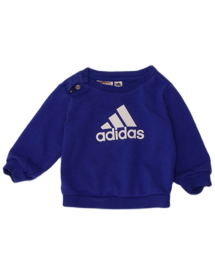 ADIDAS Chándal completo gráfico para bebé niño 3-6 meses Algodón azul