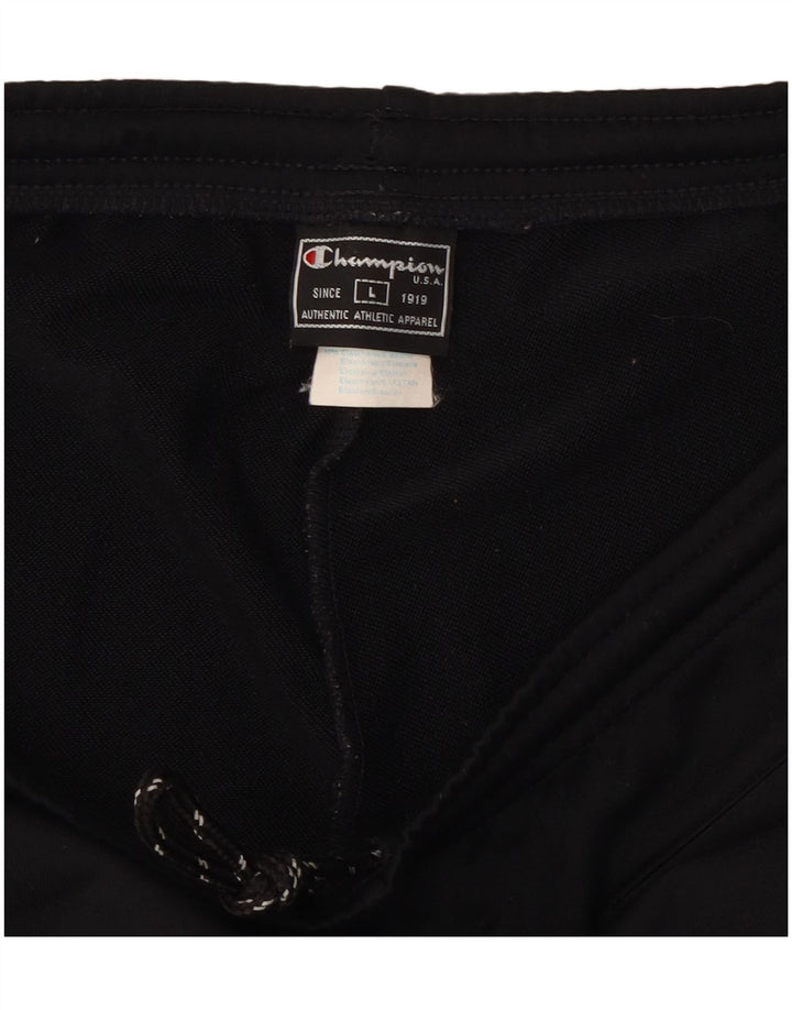 Champion Pantalones De Chándal Para Mujer UK 44 Grande Poliéster Negro