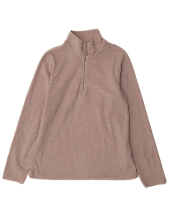 Jersey de forro polar con cremallera y cuello para hombre de Mountain Warehouse Gris medio
