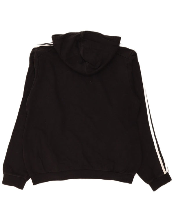 Adidas Hombre Sudadera Con Capucha Jumper Medium Negro Algodón