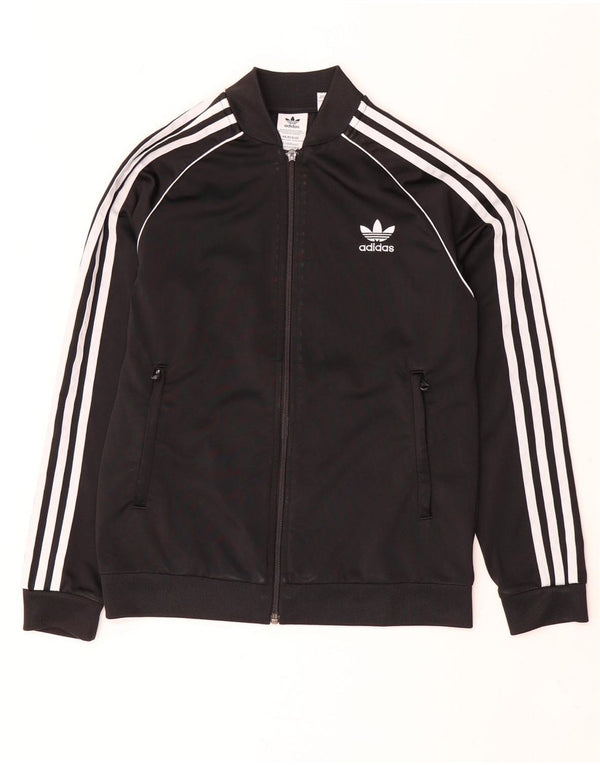Adidas Chaqueta de chándal para niño 12-13 años Negro Poliéster