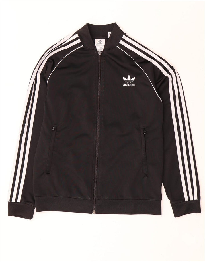Adidas Chaqueta de chándal para niño 12-13 años Negro Poliéster