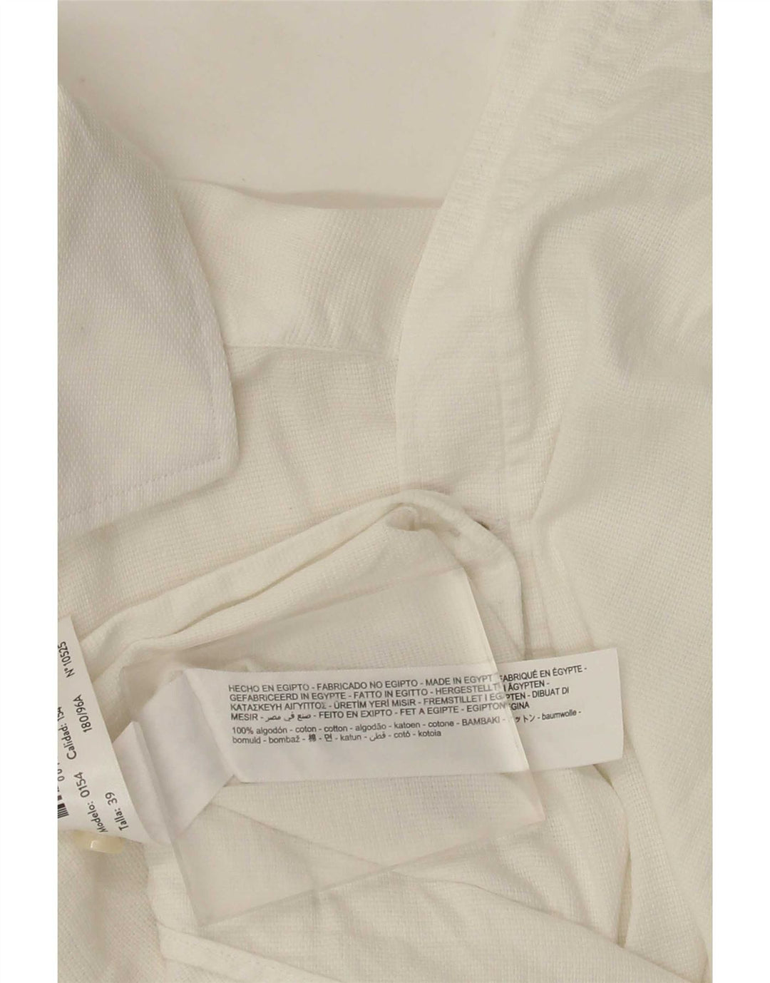 Camisa Massimo Dutti Hombre Talla 39 Mediana Blanca Algodón