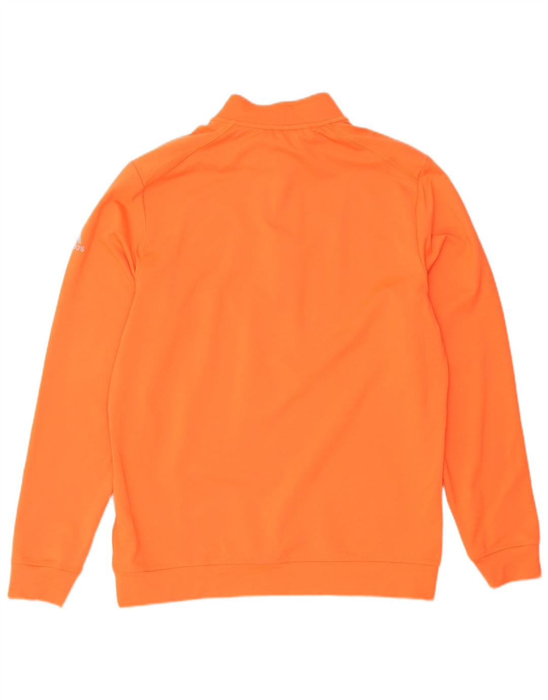 Adidas Hombre Zip Neck Sudadera Jumper Medium Naranja Poliéster