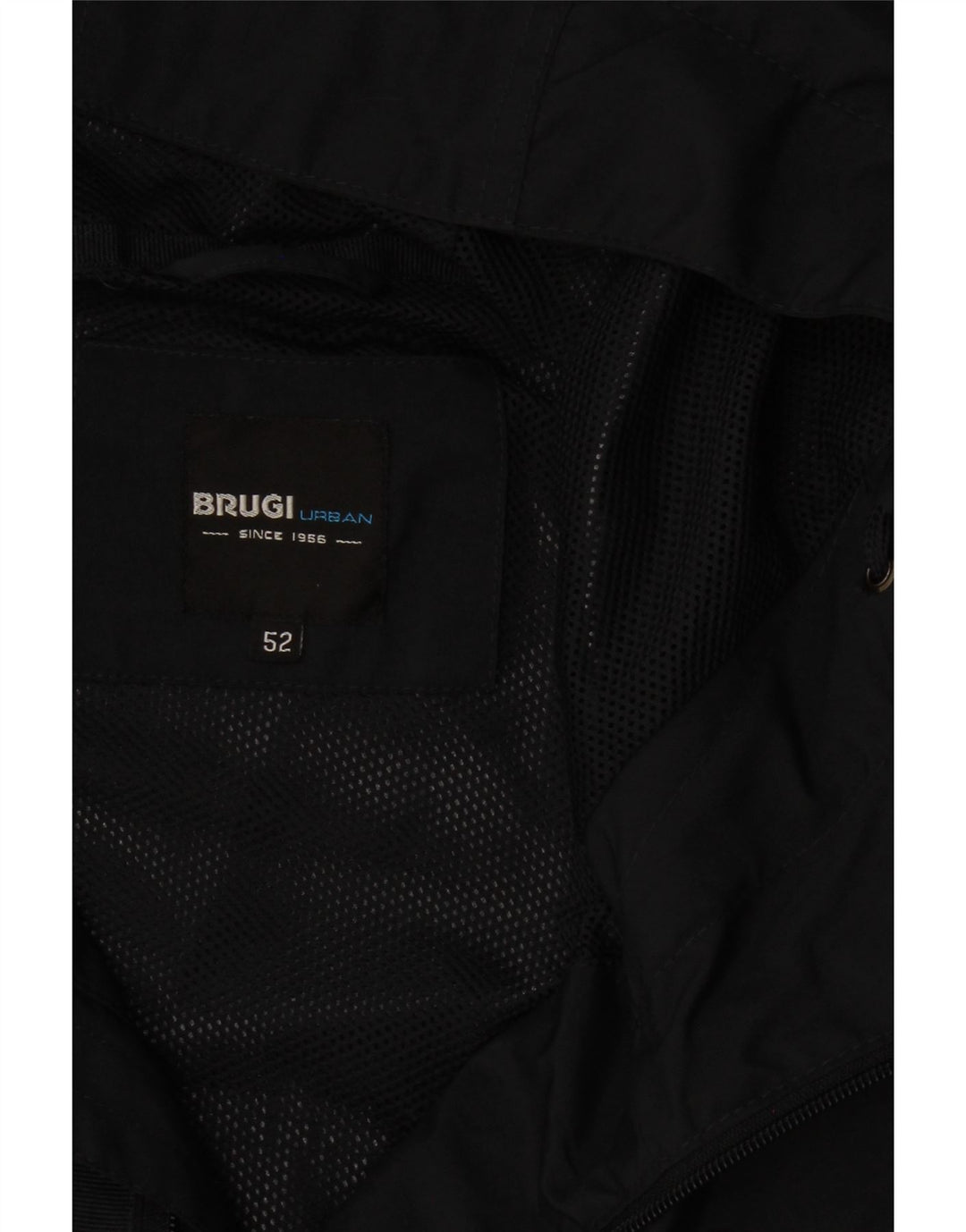 Brugi Chaqueta cortavientos con capucha para hombre IT 52 XL Azul marino