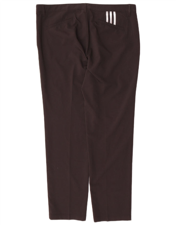 ADIDAS Pantalones chinos ajustados para hombre W38 L32 Negro