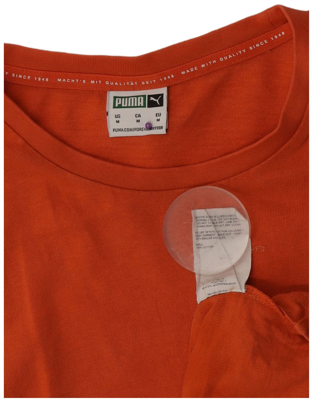 Camiseta Puma Hombre Top Medium Naranja Algodón