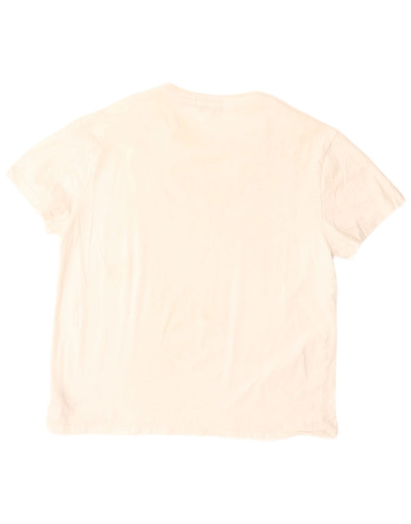 Polo Ralph Lauren Camiseta gráfica de ajuste clásico para hombre Top grande de algodón blanco