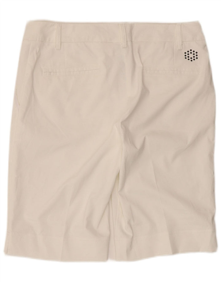 Puma Pantalones cortos chinos para mujer UK 12 Medium W34 Poliéster blanco