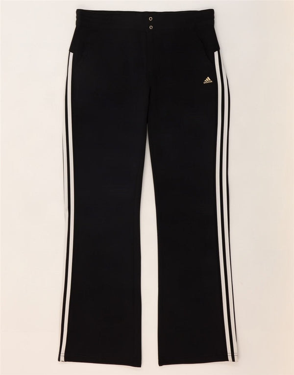 Adidas Pantalones para mujer UK 40 Large W36 L30 Poliéster negro