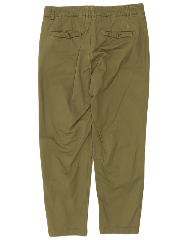 Pantalones chinos cónicos para mujer de Fat Face UK 10 Small W30 L25 Algodón verde