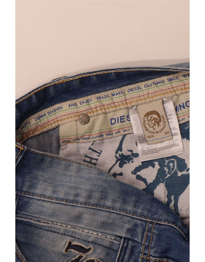 Diesel Vaqueros Rectos Para Hombre W34 L32 Azul