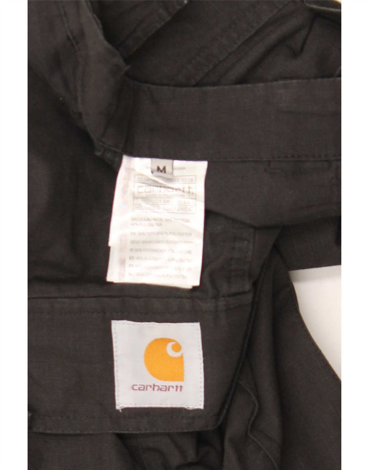 Carhartt Pantalones cargo rectos para hombre medianos W32 L29 algodón negro