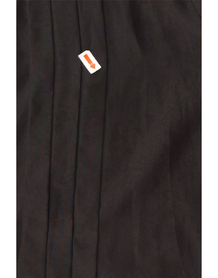 VINTAGE Blusa camisa mujer IT 46 Poliéster negro grande