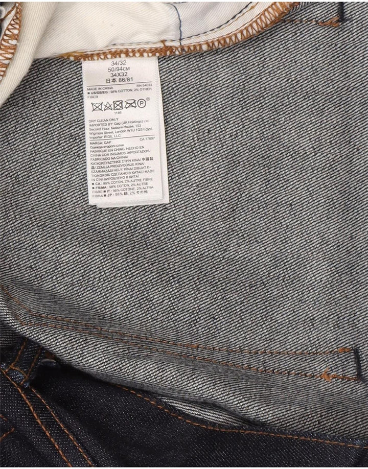 Vaqueros ajustados para hombre Gap W34 L32 Algodón azul marino