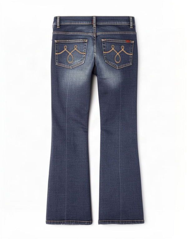 Oasis Vaqueros Bootcut para Mujer UK 12 Medium W30 L27 Algodón Azul