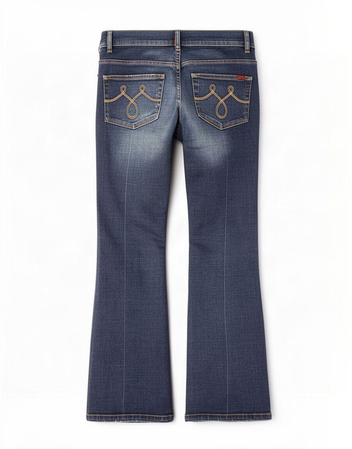 Oasis Vaqueros Bootcut para Mujer UK 12 Medium W30 L27 Algodón Azul