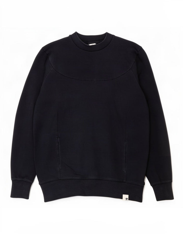 Adidas - Sudadera extragrande para mujer, talla 10, algodón, color azul marino