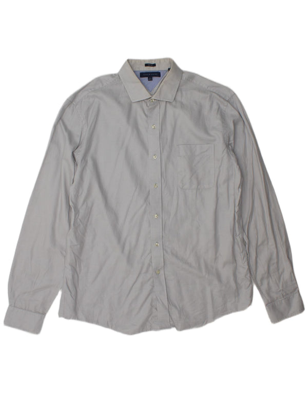 Tommy Hilfiger Camisa Slim Fit para Hombre Talla 17 XL Gris