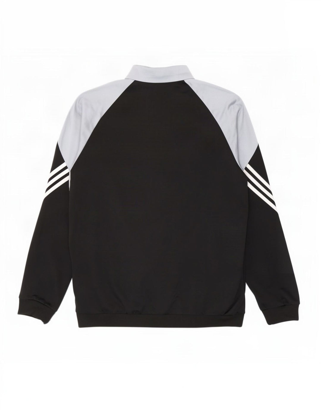 Adidas Hombre Chándal Top Chaqueta Grande Negro Colorblock Poliéster