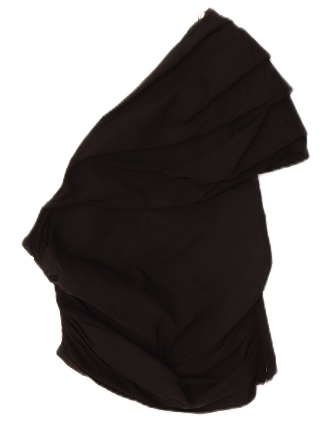 Zara Mujer Crop Top De Un Hombro Reino Unido 42 Mediano Negro