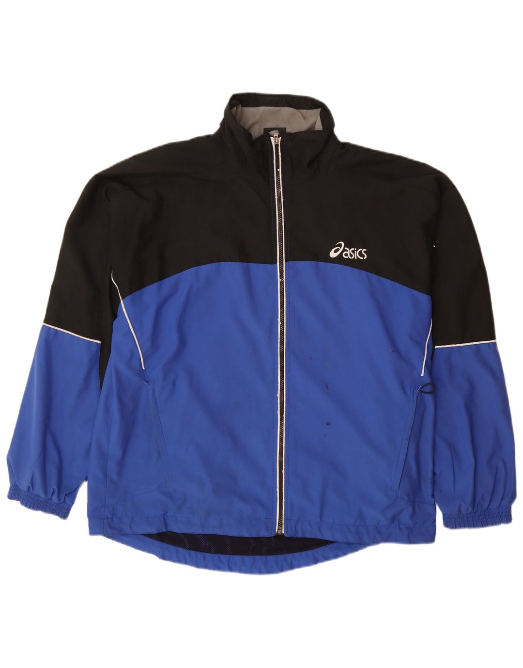 ASICS Hombre Chándal Top Jacket XL Azul Colorblock Poliéster