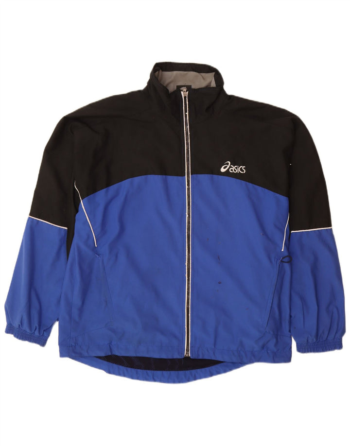 ASICS Hombre Chándal Top Jacket XL Azul Colorblock Poliéster