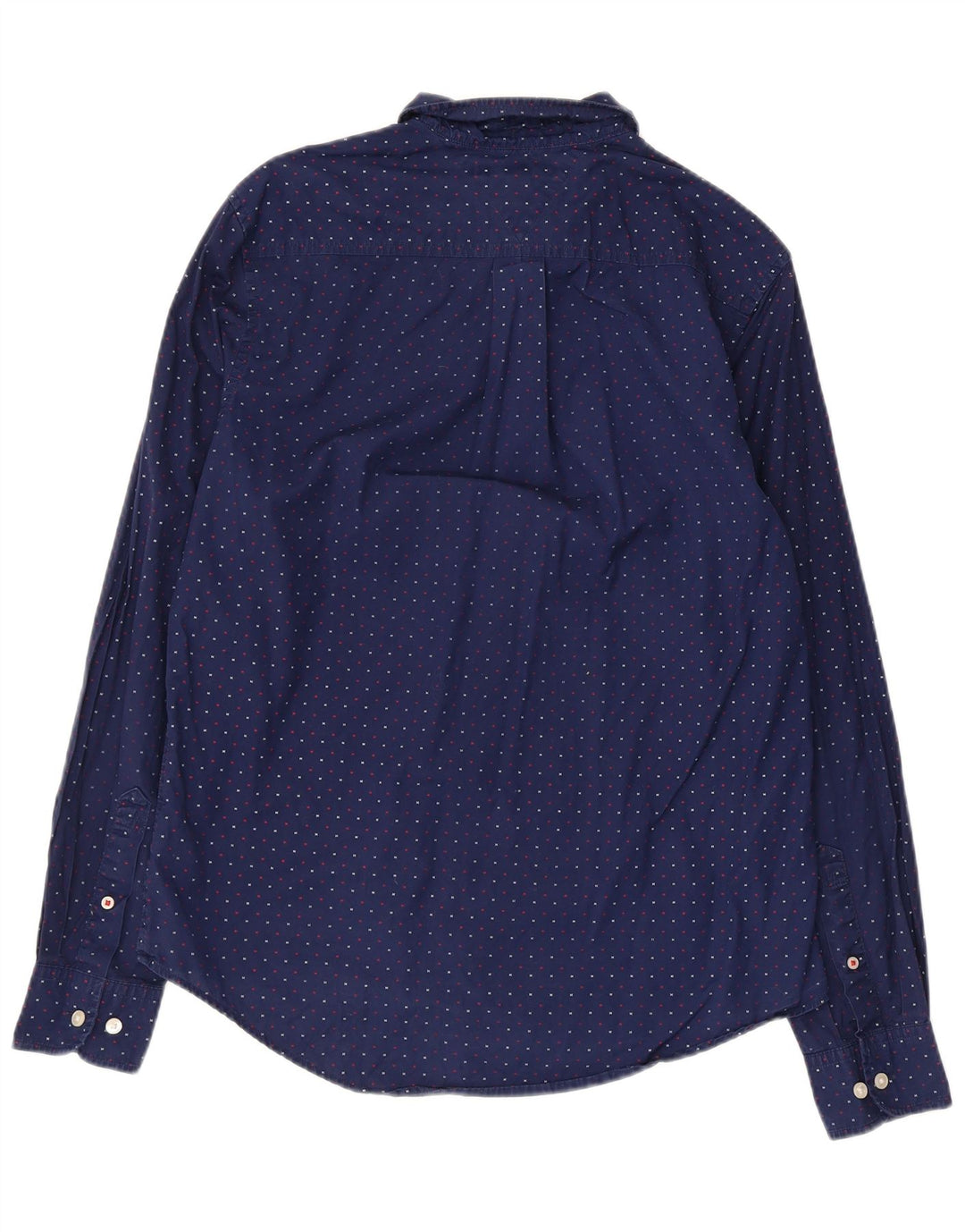 Tommy Hilfiger Camisa gráfica para hombre pequeña de algodón azul marino