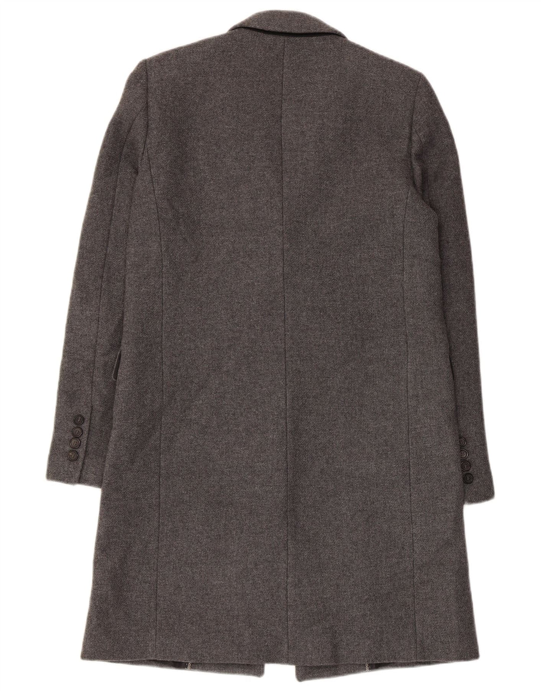 Zara Mujer Manteco Abrigo Reino Unido 10 Pequeño Gris