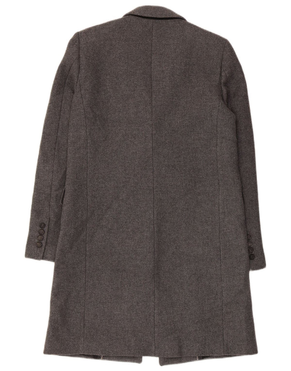 Zara Mujer Manteco Abrigo Reino Unido 10 Pequeño Gris