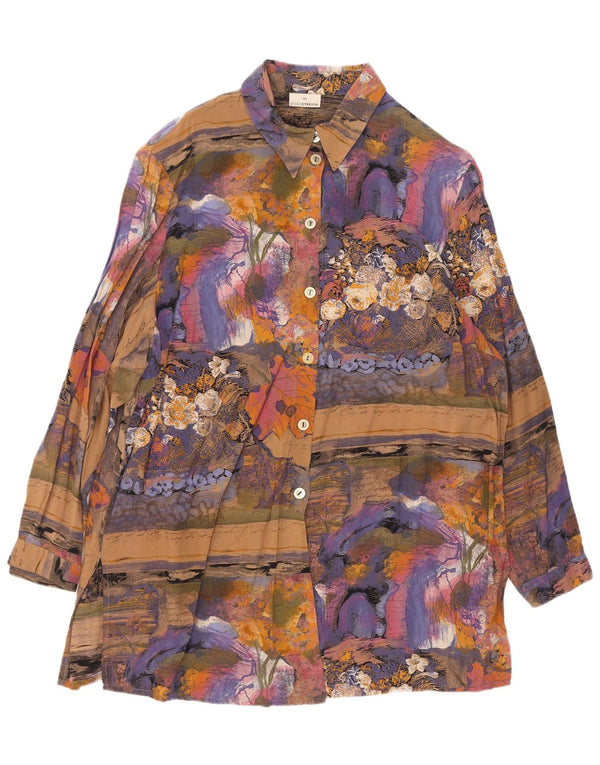 Camisa de mujer Doris Streich EU 48 2XL Patchwork multicolor