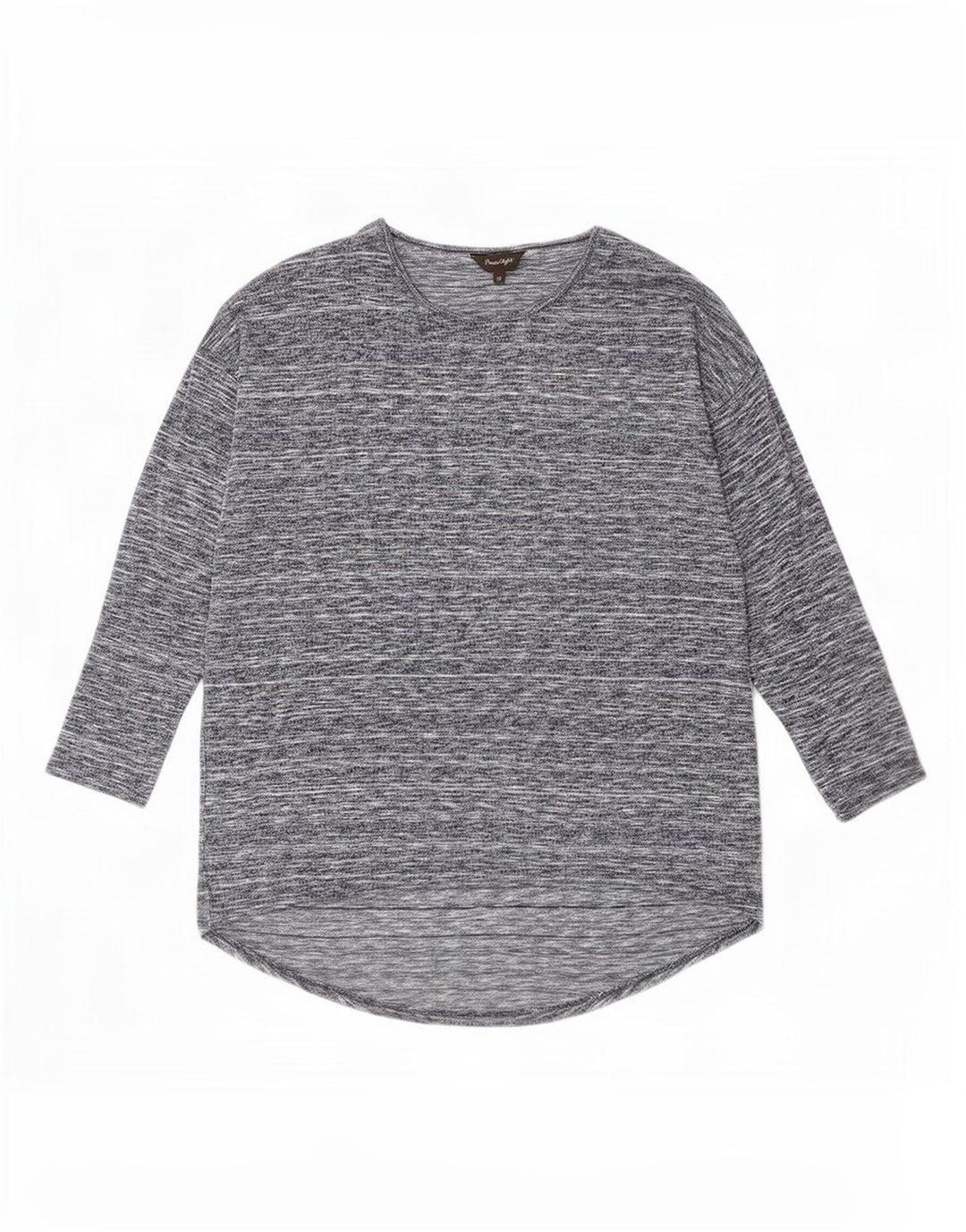 Phase Eight Top para mujer de manga larga UK 42 Viscosa moteada gris medio