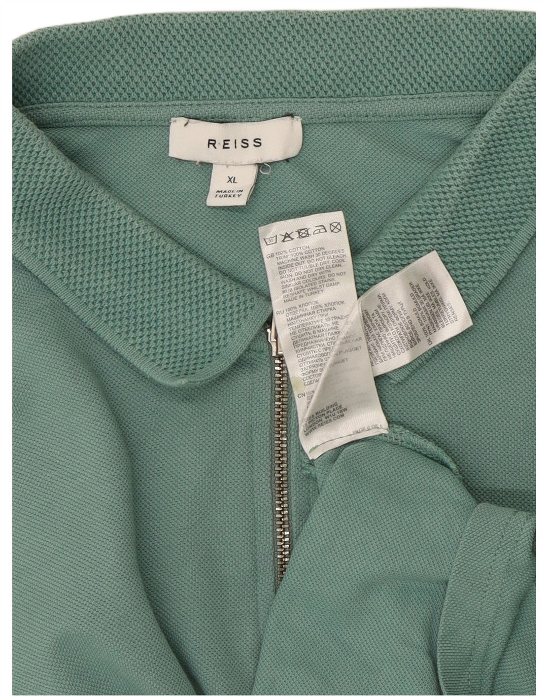 Polo Reiss Hombre XL Algodón Verde
