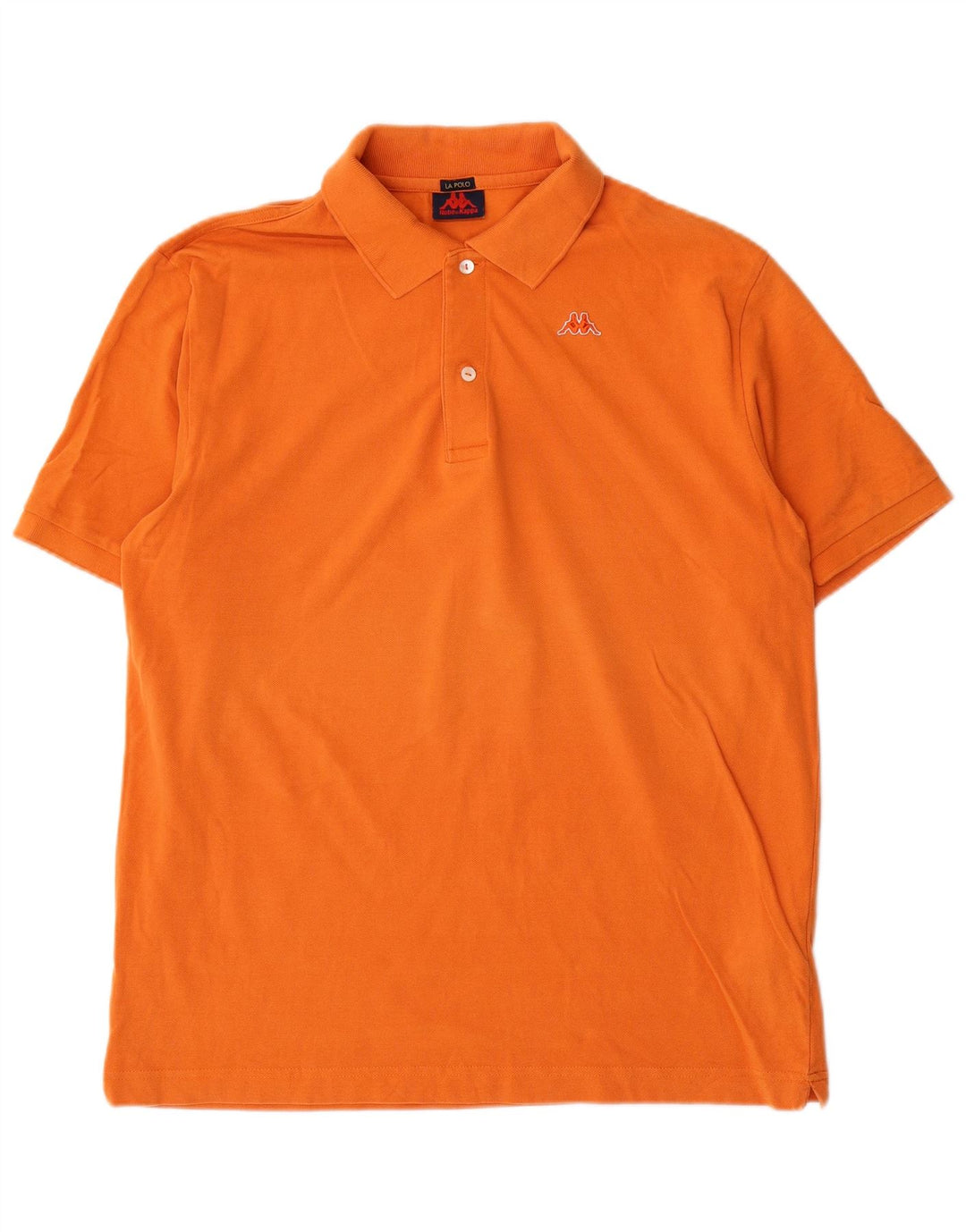 KAPPA Polo Hombre Grande Naranja Algodón
