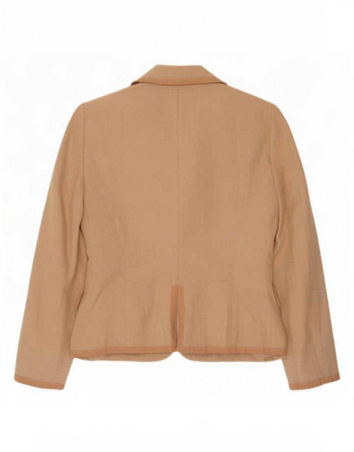 Max & Co. Chaqueta tipo blazer de 3 botones para mujer UK 8 Small Pink Linen