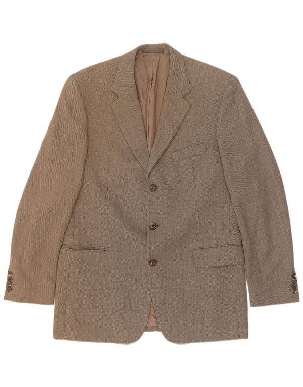 Hugo Boss Chaqueta tipo blazer de 3 botones para hombre EU 54 2XL Lana gris