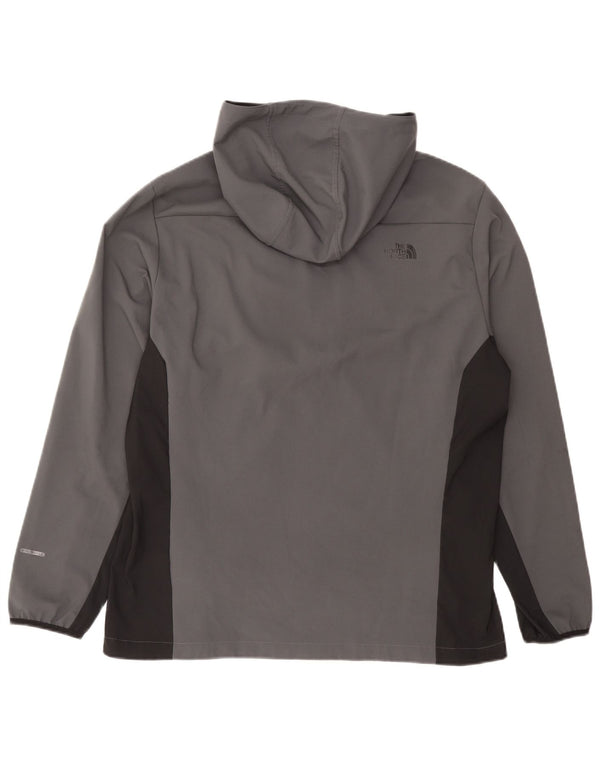 The North Face Chaqueta De Chándal Con Capucha Para Hombre XL Gris Colorblock