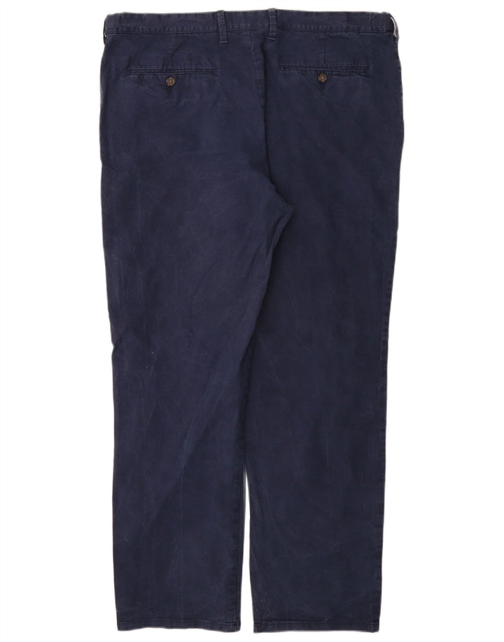 Marks & Spencer Pantalones chinos rectos regulares para hombre W40 L33 Azul marino