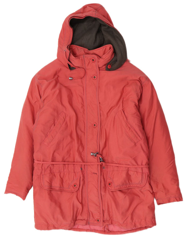 Gina Benotti Womens Oversized Hooded Padded Coat UK 10 Small Pink Polyester