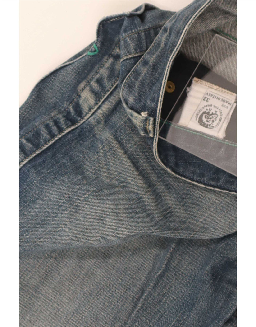 Diesel Mujer Pantalones Cortos De Mezclilla W32 Grande Azul