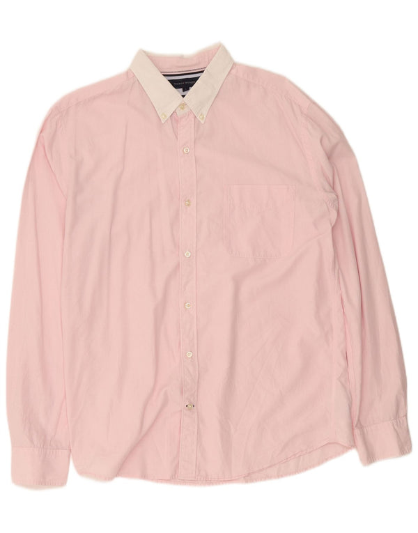 Tommy Hilfiger Camisa Vintage Fit De Algodón A Rayas Rosa Grande Para Hombre