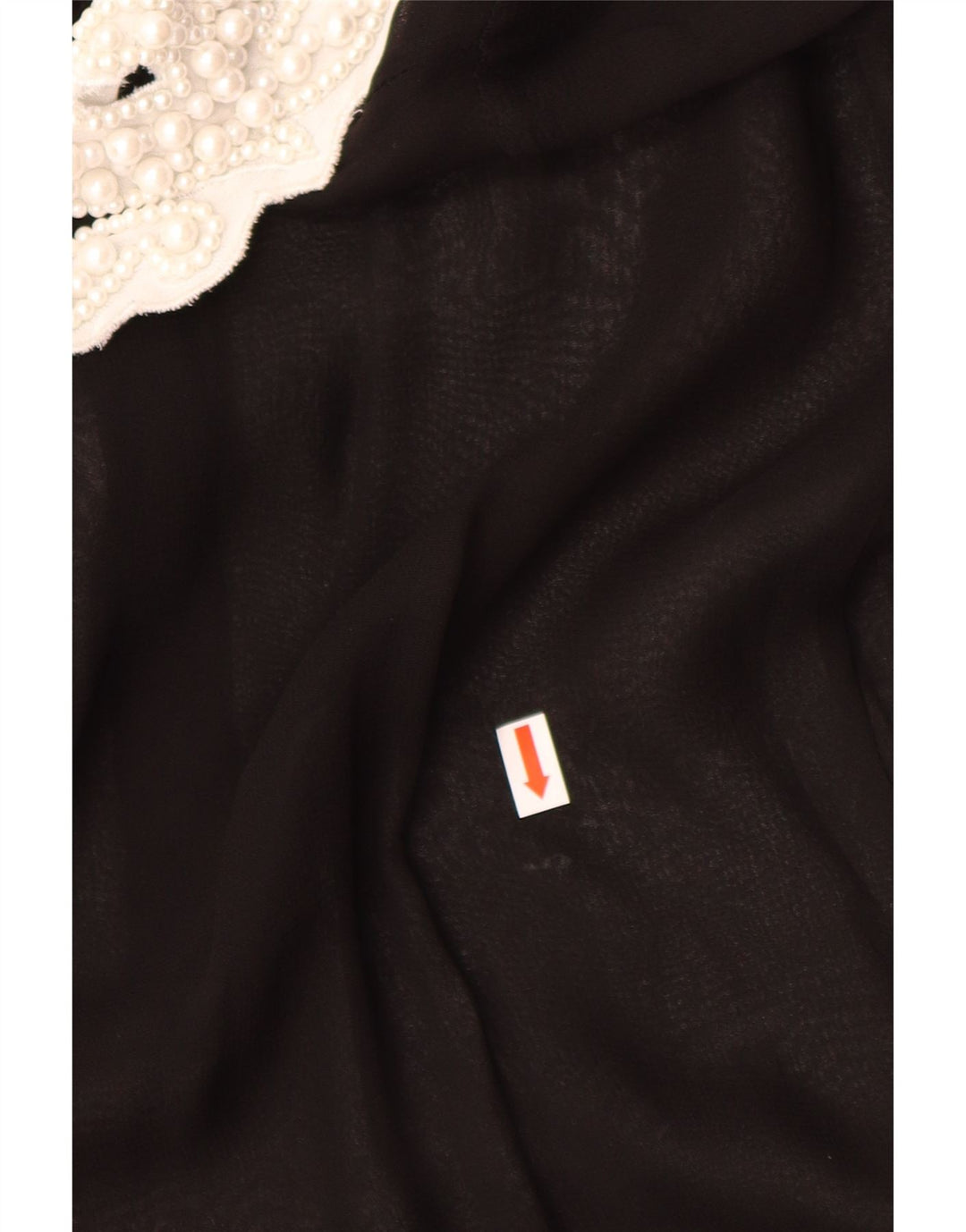 CRISTINA GAVIOLI Vestido acampanado transparente para mujer UK 40 Small Black