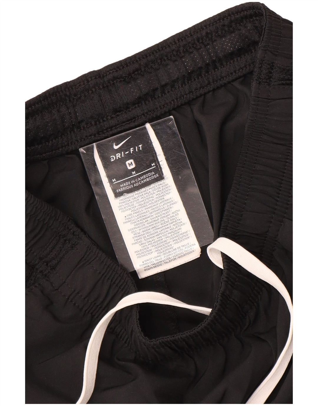 Pantalones cortos deportivos Nike Dri Fit para hombre Poliéster negro mediano