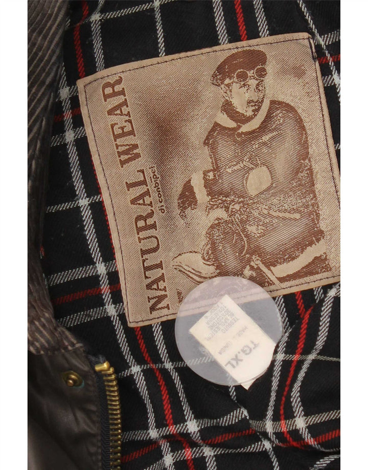 Conbipel Chaqueta de algodón encerado para hombre UK 42 XL Poliéster caqui