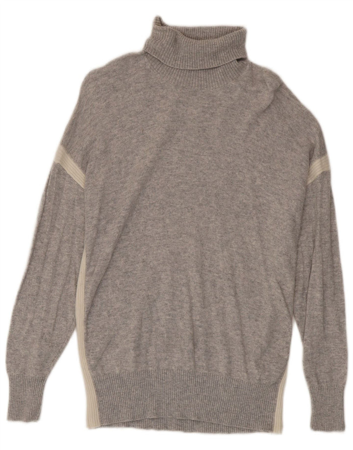 Jersey Con Cuello Vuelto De Lana Gris Medio Reiss Hombre