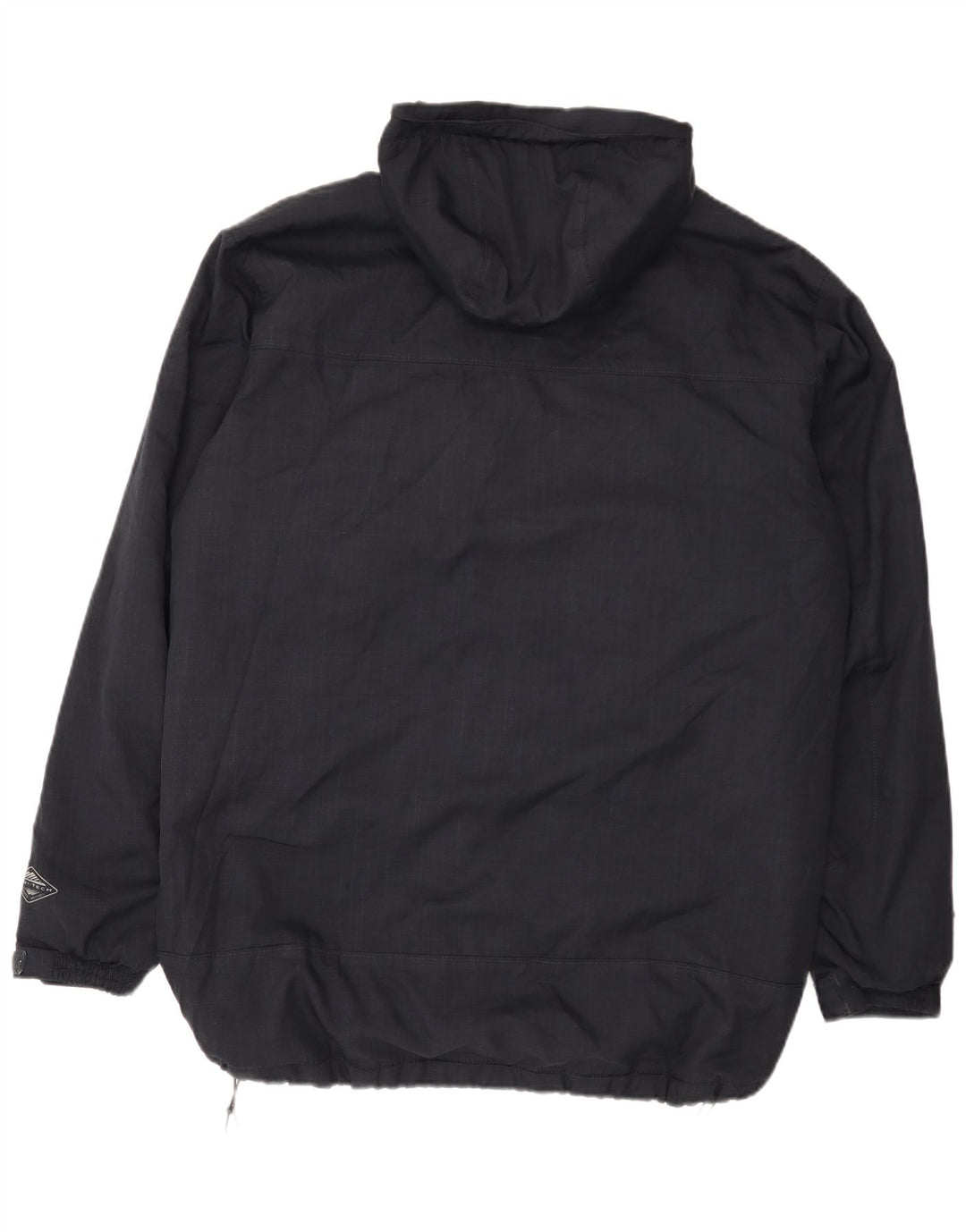 Columbia Chaqueta cortavientos con capucha para hombre UK 40 Large Poliéster azul marino
