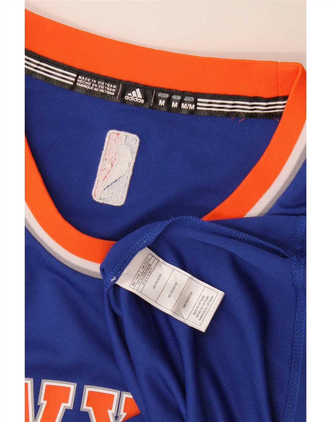 Adidas Hombre New York Knicks Graphic Chaleco Top Poliéster Azul Medio