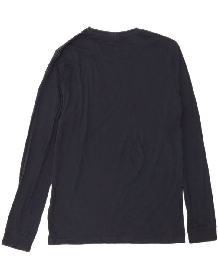 Reiss Hombre Top Manga Larga XL Azul Marino Algodón