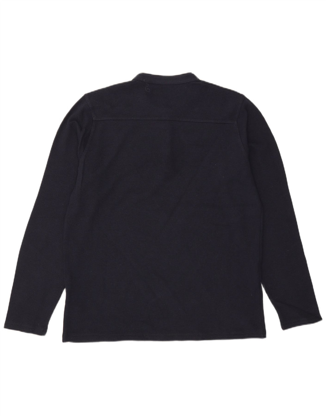 All Saints Hombre Top Manga Larga Pequeño Algodón Azul Marino