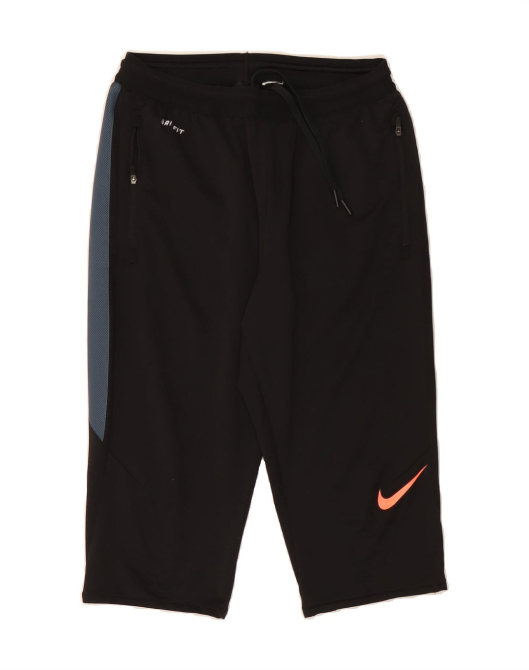 NIKE Mens Dri Fit Capri Tracksuit Trousers Small  Black Vintage Nike and Second-Hand Nike from Messina Hembry 